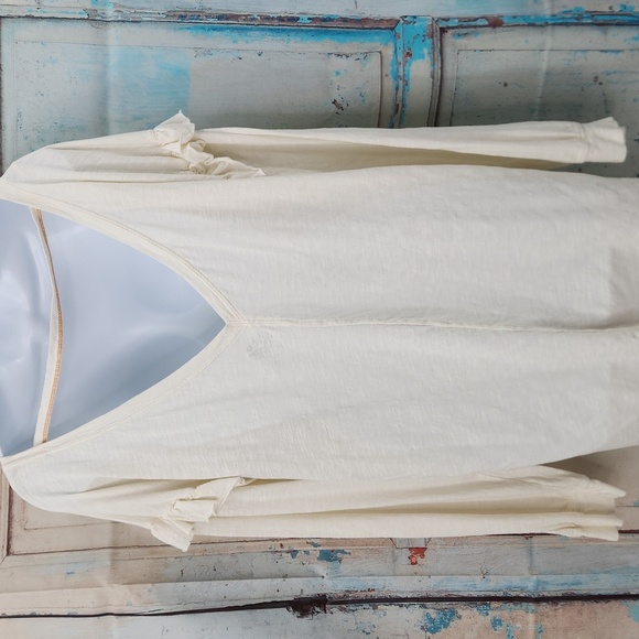 Anthropologie Pilcro Ruffle Open Back Long Sleeve Shirt - Picture 6 of 9